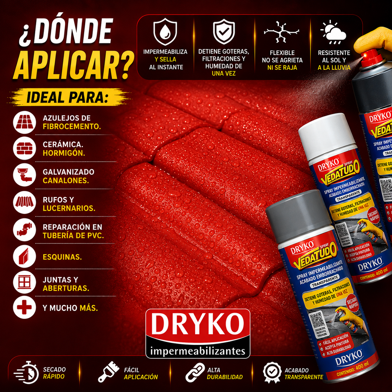 Sellador Impermeabilizante Spray 400ml - 30% DESCUENTO