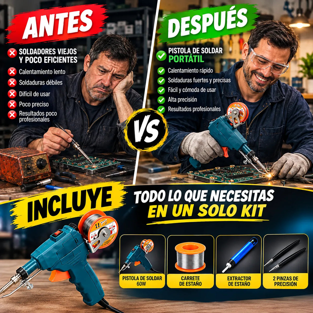 Kit Cautín Soldador | 50% OFF