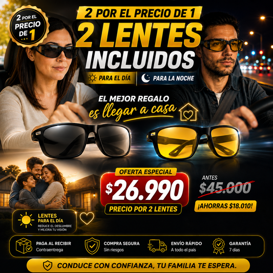 Lentes de Conducción - 2x1 DÍA Y NOCHE