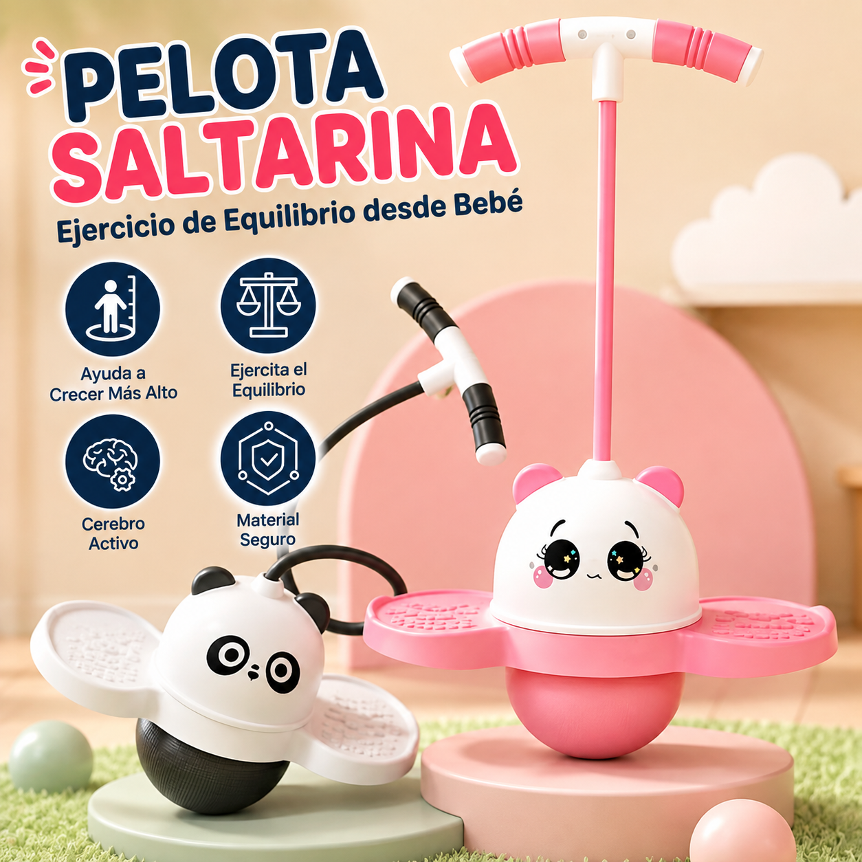 Pogo Saltarín de  Niños con Mango Ajustable
