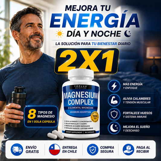 PACK 2 X 1 - MAGNESIO COMPLEX 8 en 1 de 1000 mg