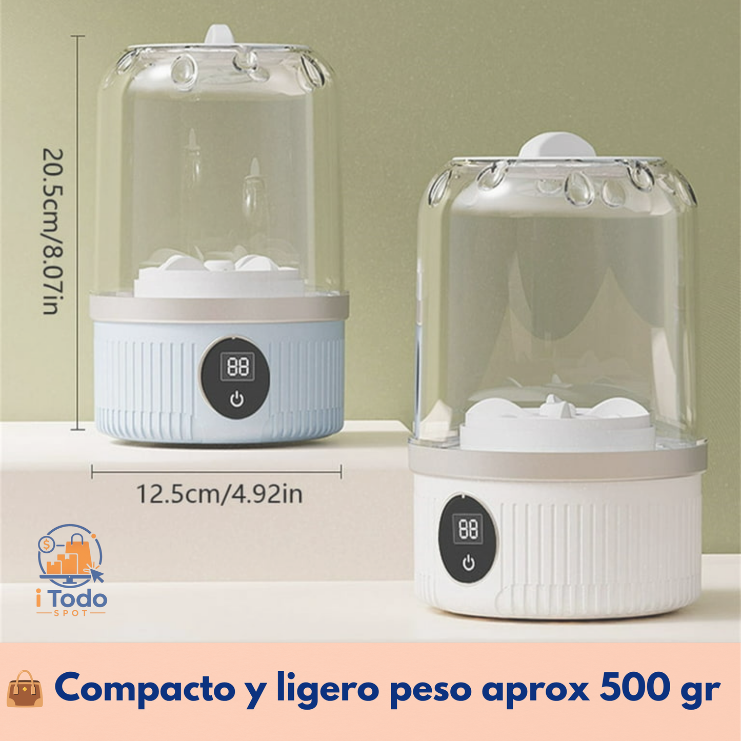 Mini Lavadora Portátil de Ropa Interior con Carga USB