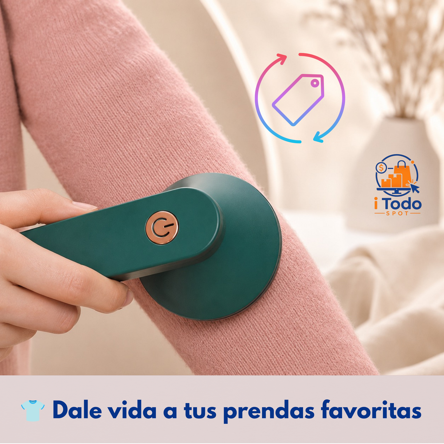 PACK HOGAR INTELIGENTE -  Lleva 2 Quita Pelusas Portátil  + 1 Cepillo a Vapor de Mascotas