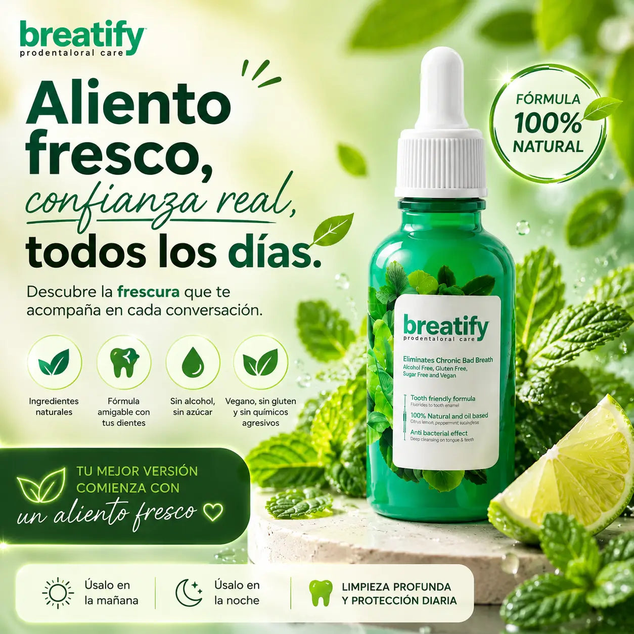 🍃BREATIFY | Gotas contra el mal aliento 50% OFF