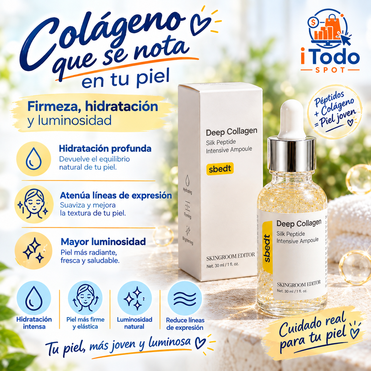 Deep Collagen | Ampolla Intensiva de Péptidos 30 ml