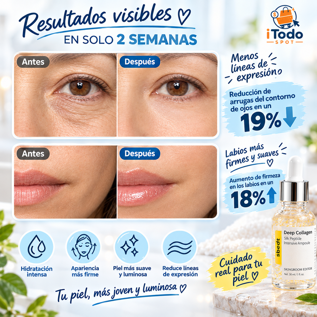 Deep Collagen | Ampolla Intensiva de Péptidos 30 ml