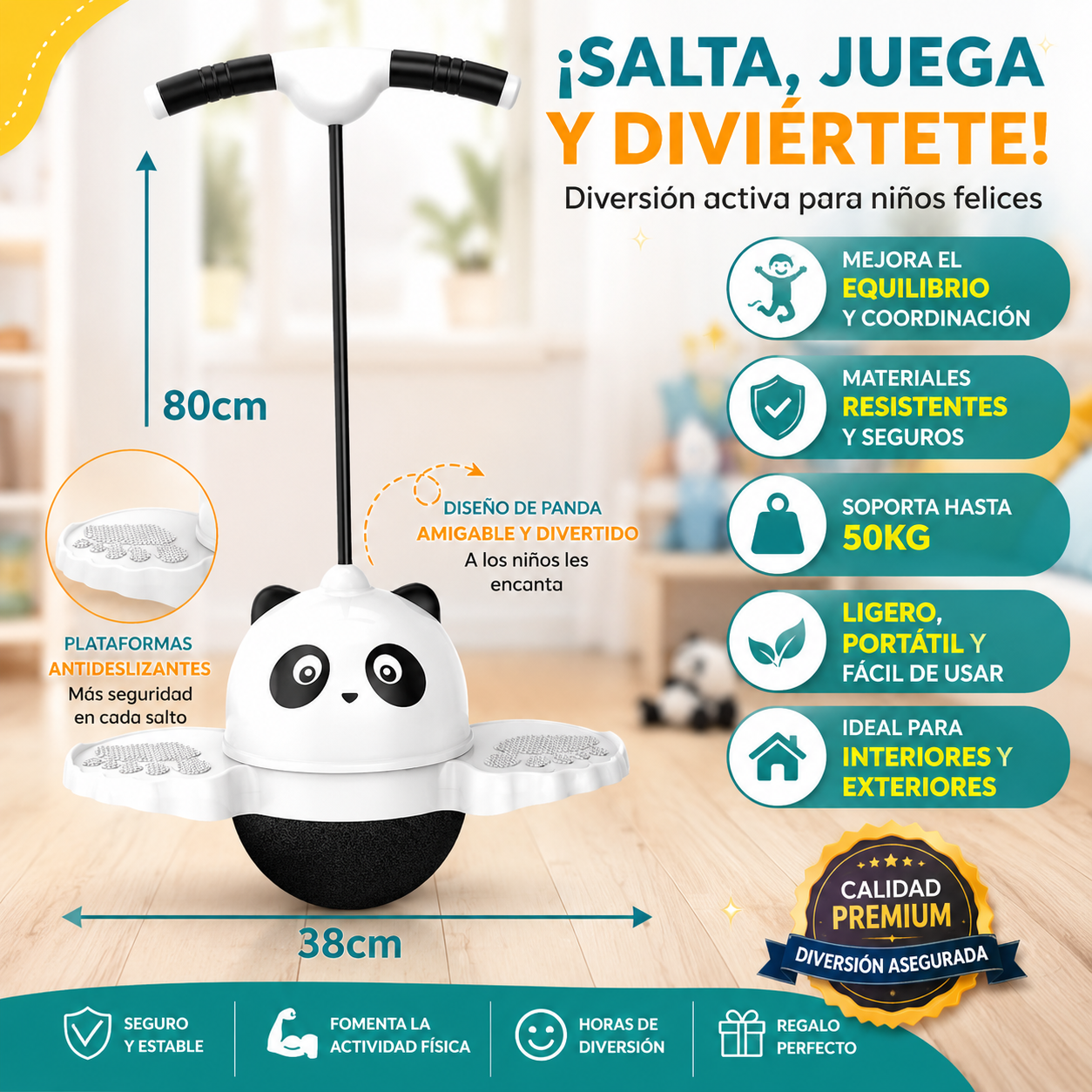 Pogo Saltarín de  Niños con Mango Ajustable
